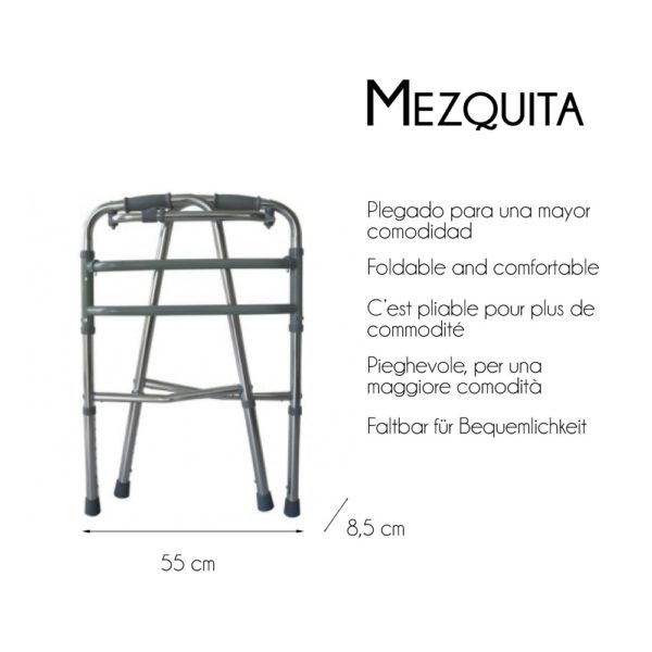 Andador aluminio plegable MEZQUITA